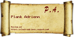 Plank Adrienn névjegykártya